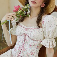 LACEMADE Rose Garden Corset Dress - Thumbnail 3