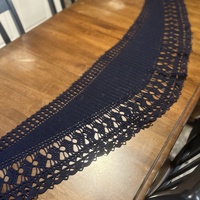 Julietta Shawl in Blue/Black - Thumbnail 4
