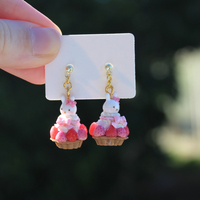 Miffy strawberry tart charm/earrings - Thumbnail 5