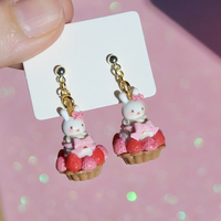 Miffy strawberry tart charm/earrings - Thumbnail 6
