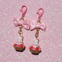 Miffy strawberry tart charm/earrings - Thumbnail 1