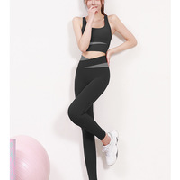 High waisted women tight fitting hip lifting abdominal tightening  running fitness yoga long pants - Thumbnail 3