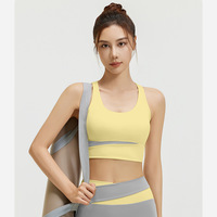 Women Sport Bra Ringless Breathable Crop Tops Shockproof Gym Top Vest Fitness - Thumbnail 2