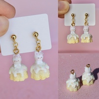 Bunny confetti cake charm/earrings - Thumbnail 5