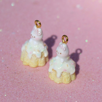 Bunny confetti cake charm/earrings - Thumbnail 3