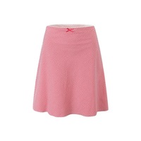 Square neck lace sleeveless short belly-exposing vest top for women with niche low waist plaid skirt - Thumbnail 2