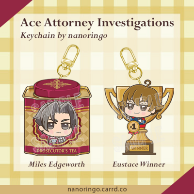 Ace attorney investigations keychain