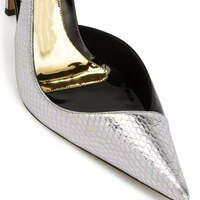 Pointed Stone-Patterned Hollow Ultra High Heel Women's Sandals - Thumbnail 3