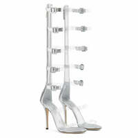 Roman-Inspired Strappy Stiletto Sandals - Thumbnail 3