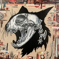 "The Warmonger" 8" Print on Wood - Thumbnail 2