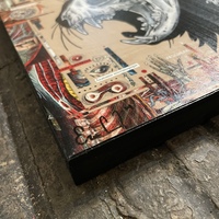 "The Warmonger" 8" Print on Wood - Thumbnail 1
