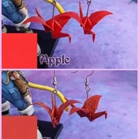 Origami Crane Earrings - Solid Colors Set - Thumbnail 2
