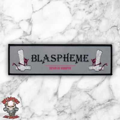 BlasphÈme stripe woven patches
