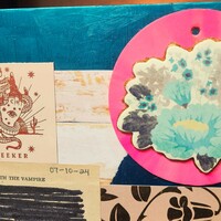 Poems, Prayers, and Promises mixed media art - Thumbnail 3