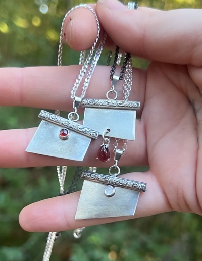 Guillotine Blade Pendants