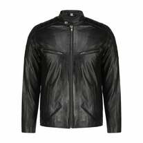 Mens Jacket Black Real Leather Jacket Black Leather Jacket 2024
