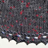 Emo Kylo Ren Shawl / Crescent shawl - Thumbnail 3