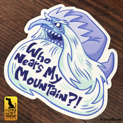 Winter Warlock "Mountain" Sticker 3"x3"