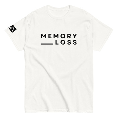 Memory Loss Logo Tee - WHITE [UNISEX]