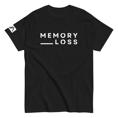 Memory loss logo tee - black [unisex]