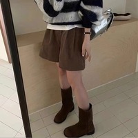 Women's genuine leather martin boots 2 colors - Thumbnail 6