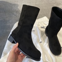 Women's genuine leather martin boots 2 colors - Thumbnail 7