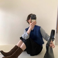 Women's genuine leather martin boots 2 colors - Thumbnail 8