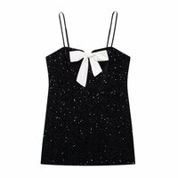 Fashion bow-decorated lace-up dress - Thumbnail 2