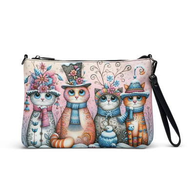 Happy Holiday Kittys Crossbody bag
