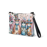 Happy Holiday Kittys Crossbody bag - Thumbnail 1