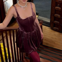 Pleated fitted short halter dress - Thumbnail 2