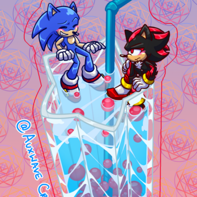 Acrylic charm: chaotic berry boba