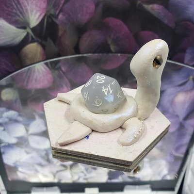 Shimmery turtle dice guardian