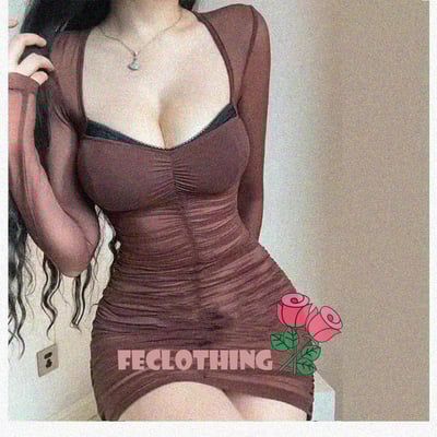 Fashionable and elegant slim fit pleated hip skirt