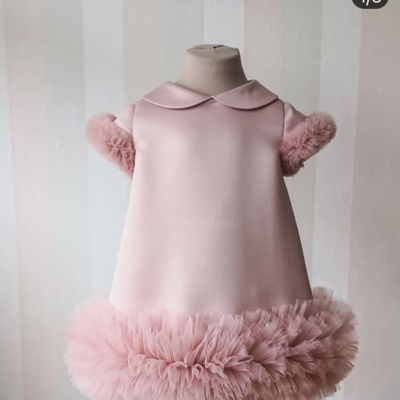 Cute knee length flower girl dress