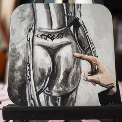 5x5 rounded square paintings