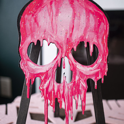 8in wood panel paintings