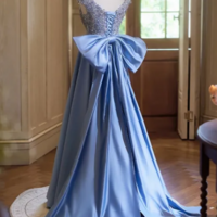 Sky Blue Ball Gown Formal Dress, Evening Dress,Prom Gowns,Prom Dresses Z72 - Thumbnail 3