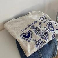 Love Heart Rabbit Sweatshirt - Thumbnail 2