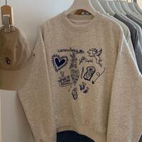 Love Heart Rabbit Sweatshirt - Thumbnail 3
