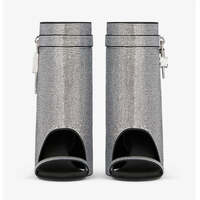 Sparkling Lock Buckle Fish Mouth Wedge Sandals - Thumbnail 2