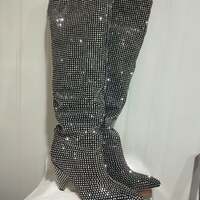 Starry Sky Sparkle: Cone Slope Kick with Knee-Length Boots - Thumbnail 2