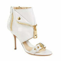 Trendy High Heeled Buckle and Flared Strap Fashion Sandals - Thumbnail 2