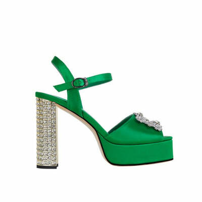 Sparkling rivet stiletto sandals