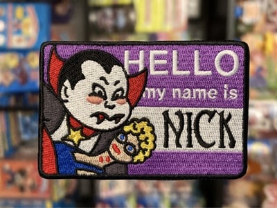 Garbage Patch Name Tag Nick Patch (Iron-on)