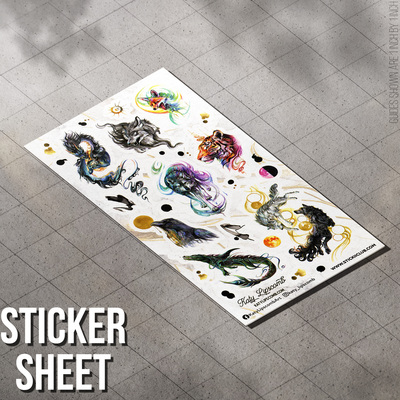 Dark Fantasy Sticker Sheet