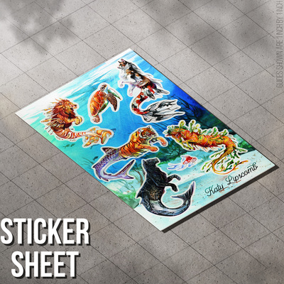 Mermay Ocean Sticker Sheet