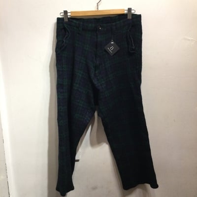 Tricot cdg tartan boiled wool pants 