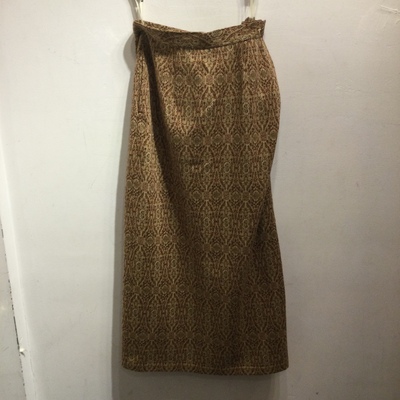Issey MIyake Sport wool patterned skirt  1985