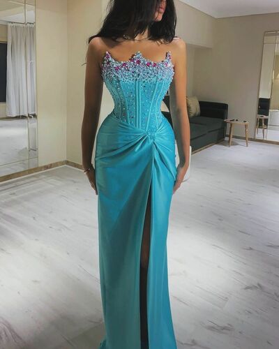 Strapless Formal Dress, Evening Dress,Prom Gowns,Prom Dresses Z75